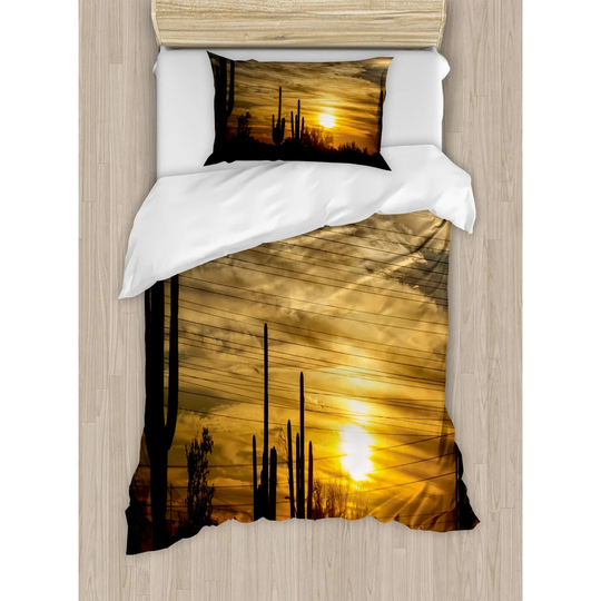 Westmorland Black/Brown 100% Brushed Microfibre Duvet Cover Set