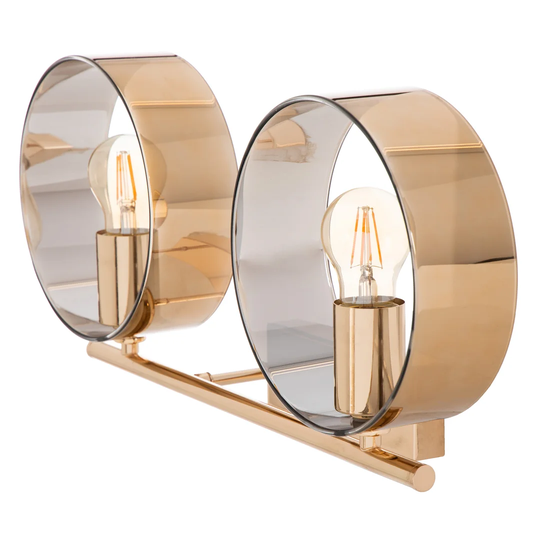 Polzin 2 - Light Gold Candle Wall Light