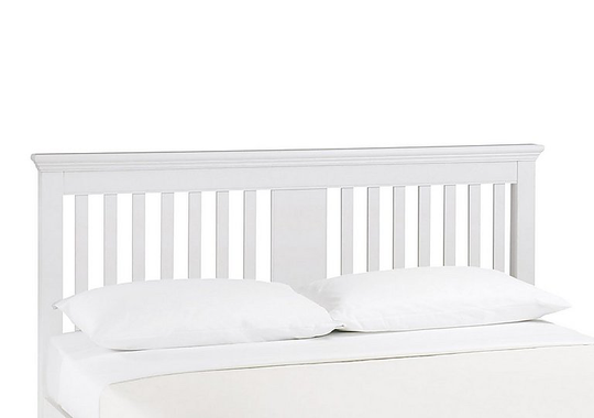 Furnitureland - Emily Wooden Floor Standing Headboard - King Size - White