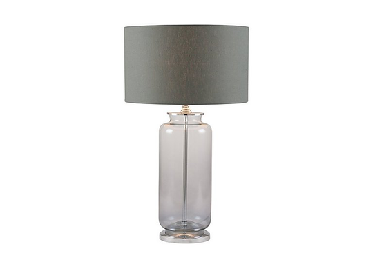 Grey Ombre Glass Table Lamp - Grey