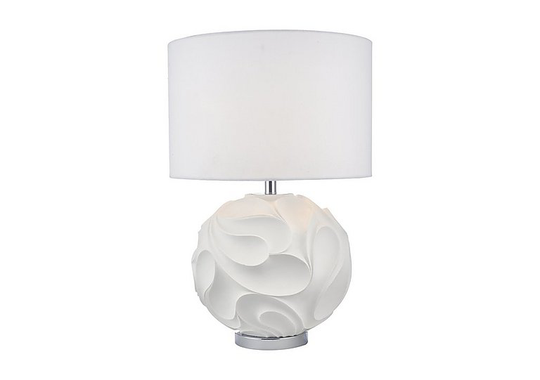 Zachary Table Lamp - White