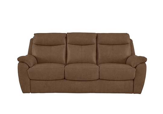 Snug 3 Seater Fabric Sofa - Brown