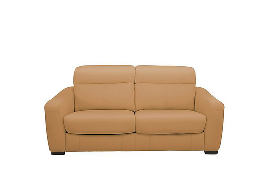 Cressida 2 Seater Leather Recliner Sofa - Yellow- World of Leather