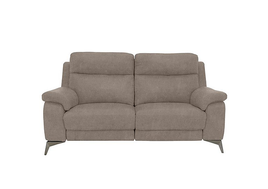 Missouri 2 Seater Fabric Power Recliner Sofa - Grey