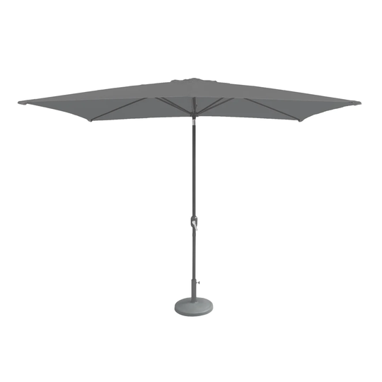 Grey 2.4mx3m Crank And Tilt Rectangular Parasol