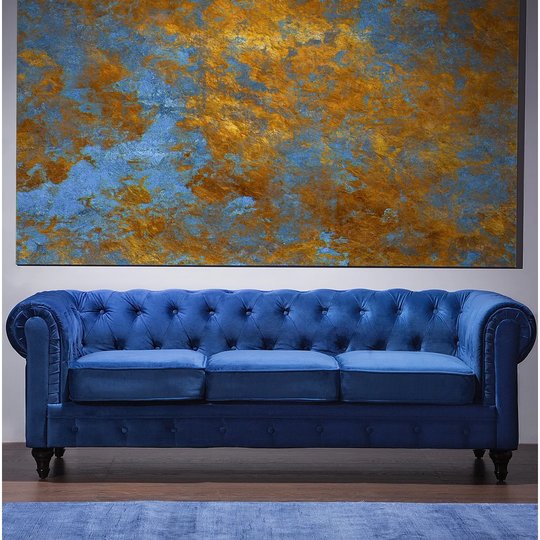 Loradine 3 Seater Chesterfield Sofa