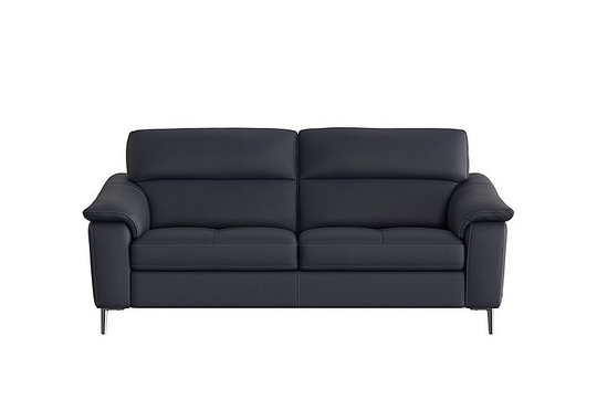 Nicoletti - Maldini 3 Seater Leather Sofa - Blue