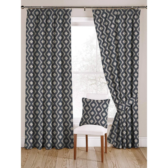 Zilla Arizona Chenille Cotton Pencil Pleat Blackout Curtains