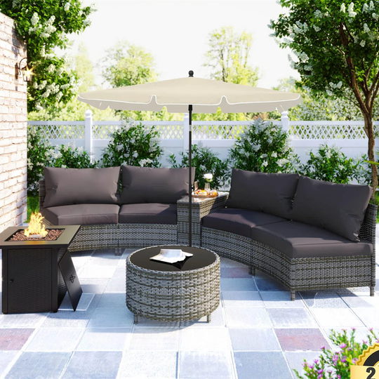 Agiiar 2.1m x 1.4m Rectangular Parasol