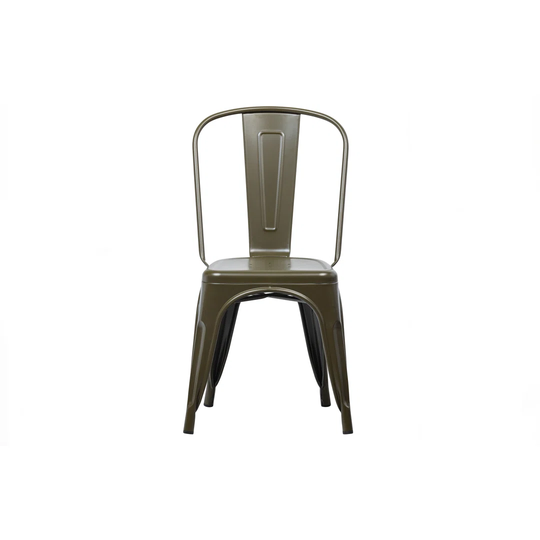 Afternoon Metal Dining Chair Camouflage Green
