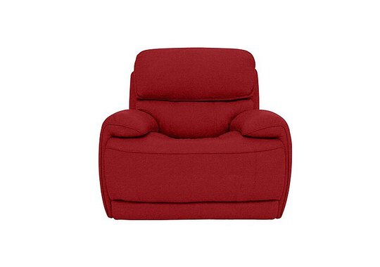 Relax Station Rocco Fabric Power Rocker Armchair with Power Headrest - Red