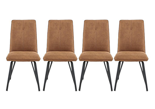 Habufa - Austin Set of 4 Dining Chairs - Brown