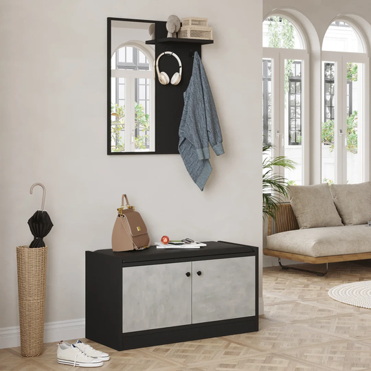 Wood Storage Bench