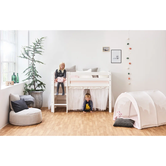 Solid Wood Mid Sleeper Loft Bed
