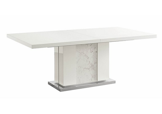 ALF - Fascino Large Extending Dining Table - White