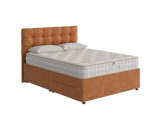 The Handmade Bed Company - Boutique Ortho Divan Set - Super King - Orange