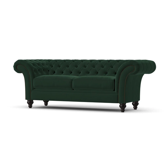Aneri 220Cm Scroll Arms Chesterfield Sofa