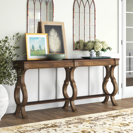 Lairgnen 182.88Cm Solid Wood Console Table