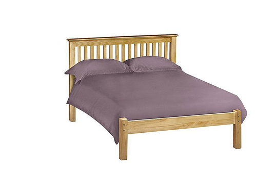 Sleep Story - Chilton Pine Low Foot Bed Frame - Double - Brown
