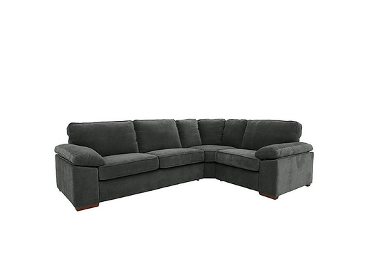 Home Small Fabric Corner Sofa - Grey