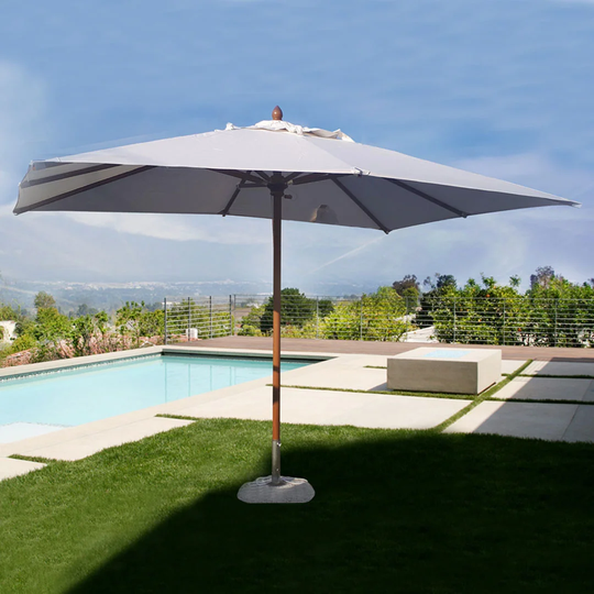 Ching 3m x 4m Rectangular Traditional Parasol