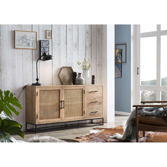 Surrender 150Cm Wide 3 Drawer Mango Solid Wood Sideboard