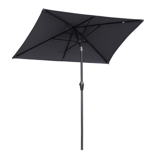 Bohrer 2.1m x 1.4m Rectangular Traditional Parasol