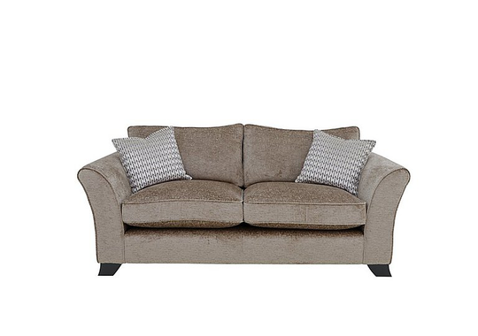 Sasha 3 Seater Classic Back Sofa Bed - Brown