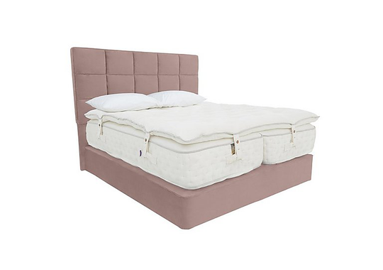 Harrison Spinks - Yorkshire 30,000 Divan Set with Zip and Link Mattress with Mattress Topper - King Size - Pink