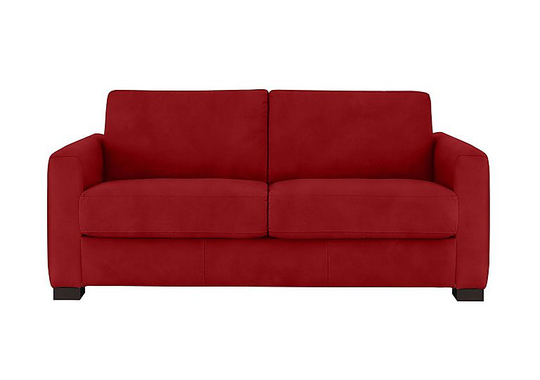 Nicoletti - Alcova 2.5 Seater Fabric Sofa with Box Arms - Red