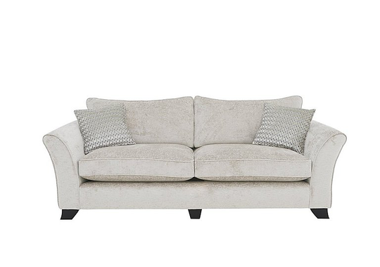 Sasha 4 Seater Classic Back Sofa - Natural