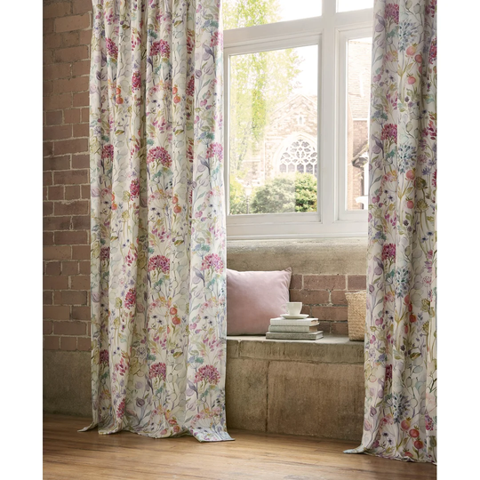 Country Hedgerow Lotus Headertape Curtains