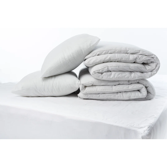 Student Bedding Pack 13.5 Tog Duvet 2 Pillows Mattress Protector