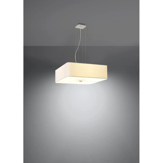 5 - Light Rectangle Pendant with Crystal Accents