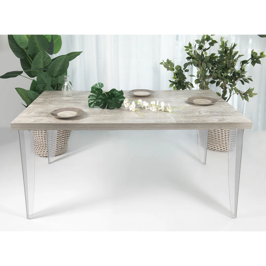 TABLE GREY FUME