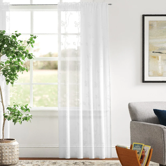Arenzville Slot Top Sheer Curtain