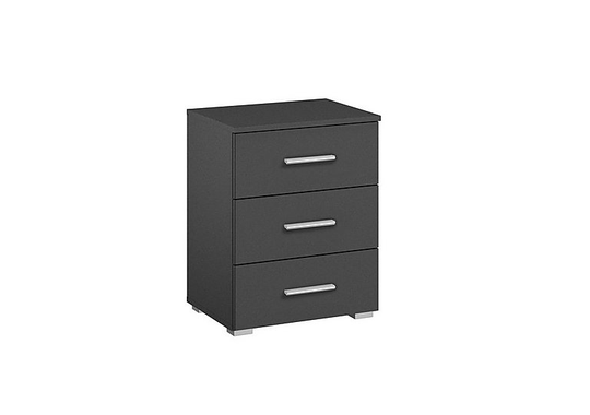 Rauch - Solo 3 Drawer Bedside Chest - Grey