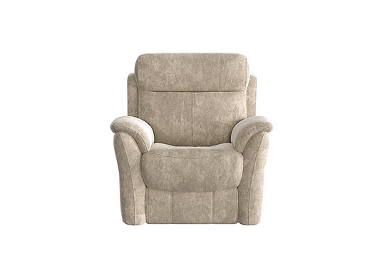 Relax Station Revive Fabric Manual Recliner Armchair - Cream