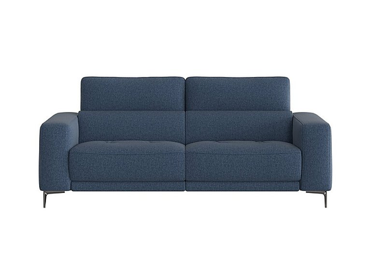 Adama 3 Seater Fabric Sofa - Blue
