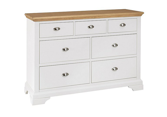 Furnitureland - Emily 7 Drawer Chest - Cream