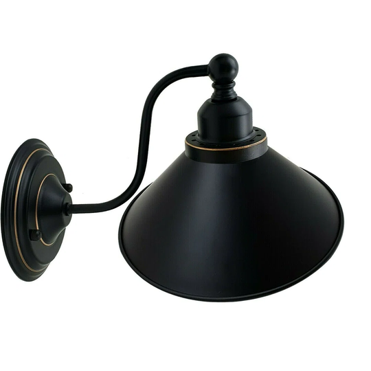 Vintage Industrial Wall Lamp Retro Light E27 Black Sconce Lamp Fixture UK