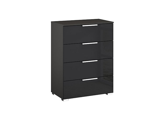 Rauch - Perth 4 Drawer Bedside chest - Grey