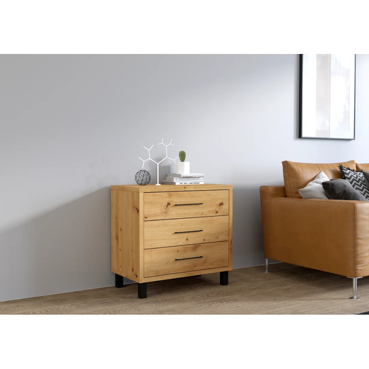 Percie 70 Cm Wide 3 Drawer Sideboard