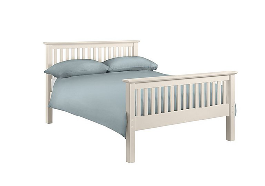 Sleep Story - Chilton Stone White High End Bed Frame - Double