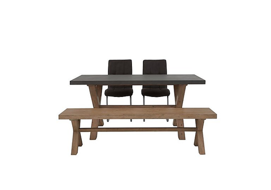 Fusion Small Table, 2 Chairs and Dining Bench Set