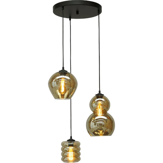 3 - Light Cluster Geometric Pendant