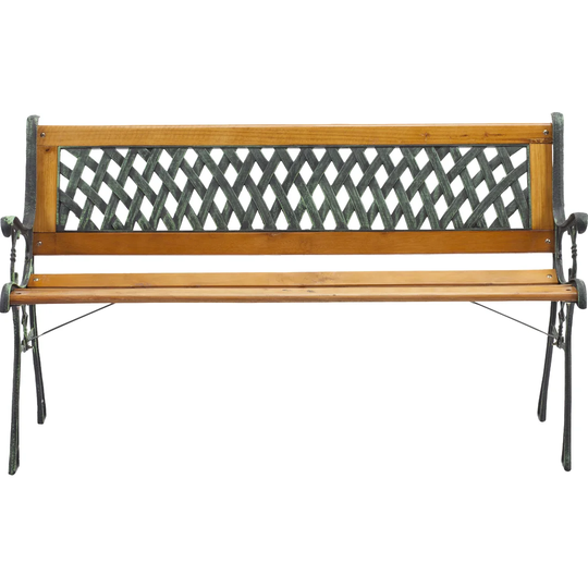Windsor Metal and Wood Bench
