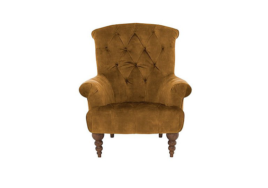 Alexander and James - Camden Collection Camden Fabric Armchair - Yellow