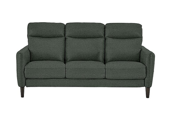 Compact Collection Petit 3 Seater Fabric Sofa - Green