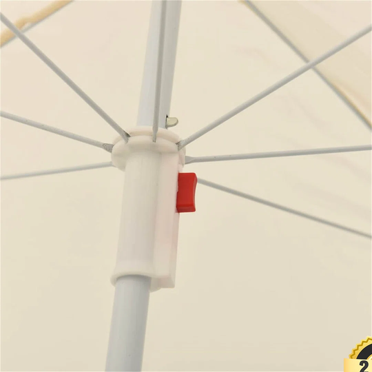 Parasol with steel pole 180cm 1